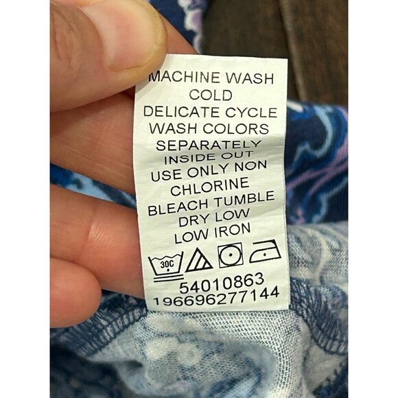 Woman Within Womens Plus Size Paisley Print Short Sleeve V Neck Tunic Top Sz 3X - Picture 8 of 10